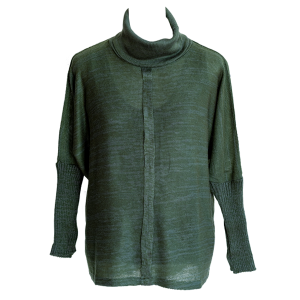 Polo-Neck Knitted Top
