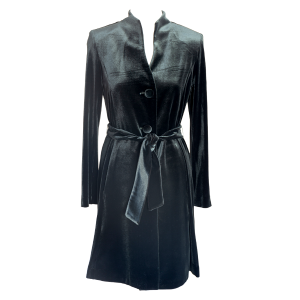 Olive Green Velvet Coat