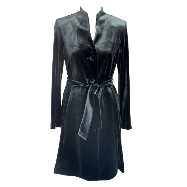Olive green Velvet Coat
