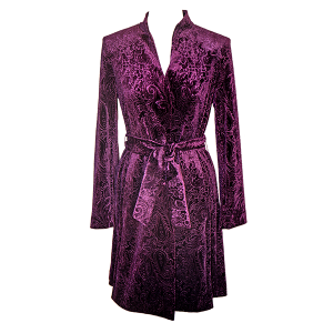Embossed Velvet Coat